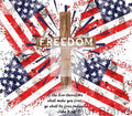 4th of July Cross The Son Sets Free