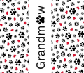 "Grandmaw" Paw Print & Hearts Printable Digital Art